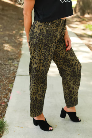The Feral Flair Barrel Pants - Brown, Closet Candy, 4
