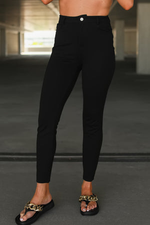 Built for the Plot Stretchy Stitch Pants, Black, Closet Candy, 1