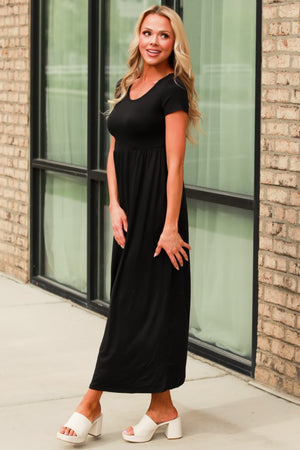 Graceful Nights Maxi Dress - Black, Closet Candy, 3