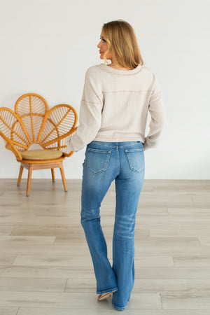 So Familiar Knit Top - Ecru, Closet Candy, 6