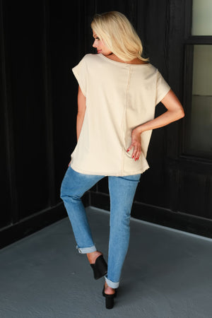 Serotonin & Stardust Graphic Tee - Cream, Closet Candy, 5