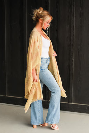 Echoes of Summer Tribal Kimono, Mustard, Closet Candy, 6
