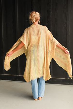 Echoes of Summer Tribal Kimono, Mustard, Closet Candy, 7