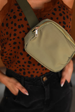 Miles to Go Fanny Bag, Olive, Closet Candy, 2