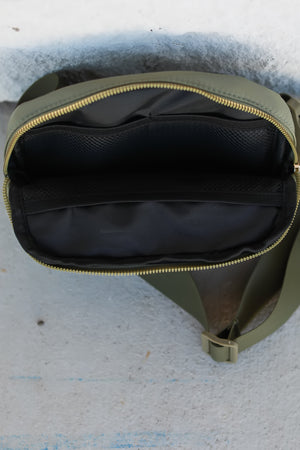 Miles to Go Fanny Bag, Olive, Closet Candy, 4