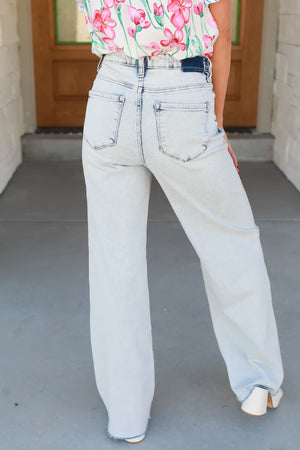 RISEN High Rise Cloudwalkin’ Denim Jeans - Light Wash, Closet Candy, 5