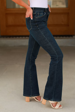 KANCAN Avery High Rise Bootcut Jeans - Dark Wash, Closet Candy, 4