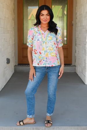 A Little Frill of Mine Boho Blouse - Pink, Closet Candy, 5