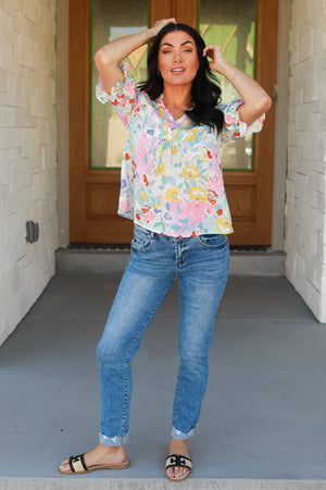 A Little Frill of Mine Boho Blouse - Pink, Closet Candy, 6