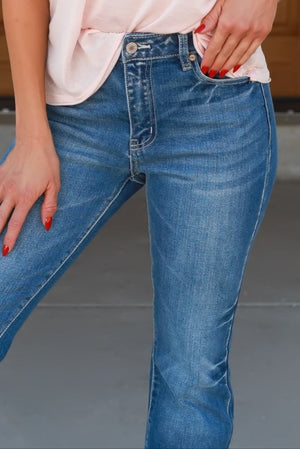 KANCAN Eileen High Rise Bootcut Jeans - Medium Wash, Closet Candy, 2
