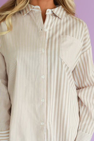 Just Looking For That Striped Set - Taupe, Closet Candy, 2