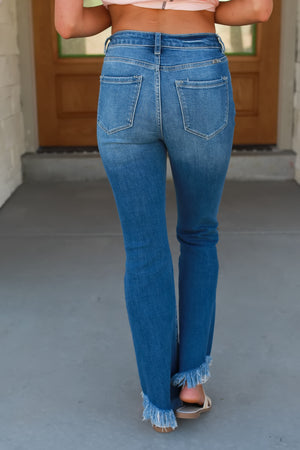 KANCAN Eileen High Rise Bootcut Jeans - Medium Wash, Closet Candy, 6