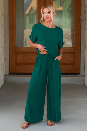 Every Day I Love You More Lounge Set - Dk. Green, Closet Candy, 5