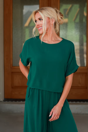 Every Day I Love You More Lounge Set - Dk. Green, Closet Candy, 3