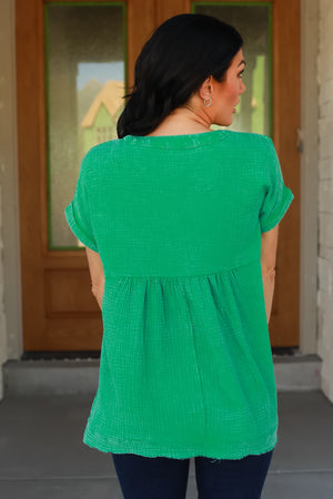 From This Moment Henley Shirt - K. Green, Closet Candy, 5