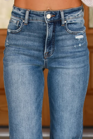 RISEN True Blue Bootcut Jeans, Medium Wash, Closet Candy, 2
