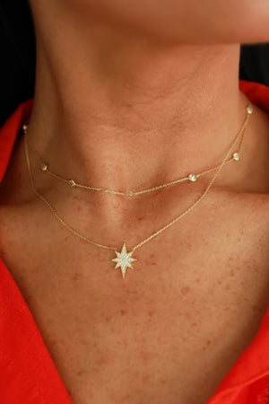 Ethereal Star Layered Necklace - Gold, Closet Candy, 2