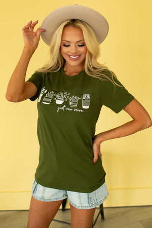 Let It Grow Graphic Tee - Olive, Closet Candy, 1