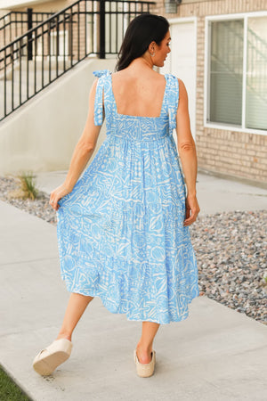 Saltwater Stroll Midi Dress – Light Blue, Closet Candy, 5