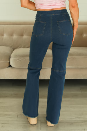 HYFVE Roxie High Waist Flared Jeans - Dark Wash, Closet Candy, 5