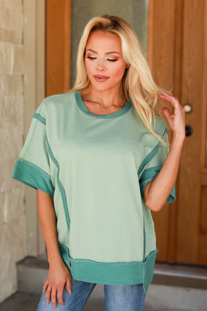 Wrapped in Warmth Sweatshirt, Smoke Green, Closet Candy, 6