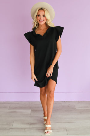 On My Way Ruffle Sleeve Mini Dress, Closet Candy, 3
