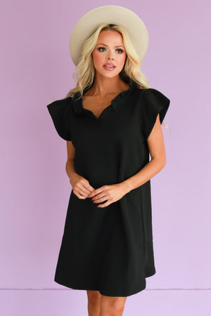 On My Way Ruffle Sleeve Mini Dress, Closet Candy, 1