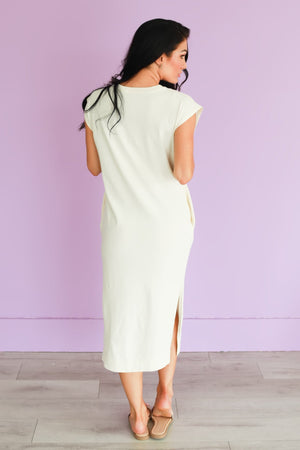 Diaphanous Haven Midi Dress - Alpaca, Closet Candy, 5