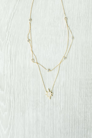 Ethereal Star Layered Necklace - Gold, Closet Candy, 5