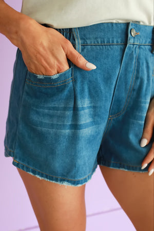 Solstice Stroll Denim Shorts, Closet Candy, 2