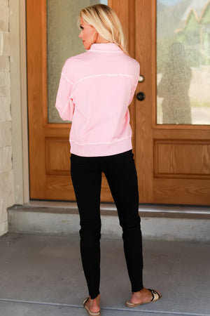 Just Like Heaven Sweatshirt, Dark Pink, Closet Candy, 5