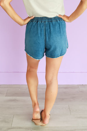 Solstice Stroll Denim Shorts, Closet Candy, 5