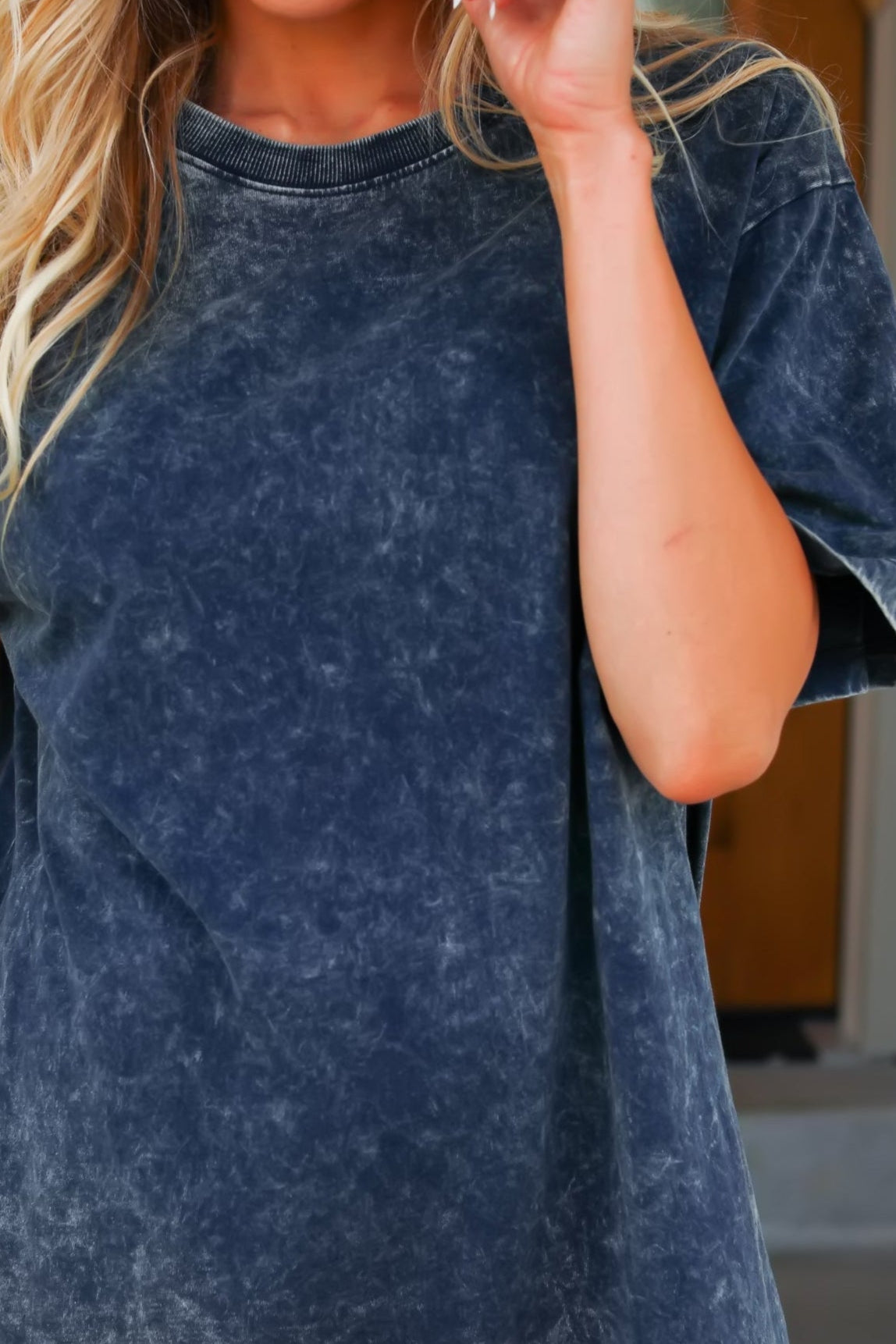 To Hold You In My Arms Washed Tee - Blackberry, Closet Candy, 1