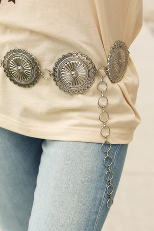 Dakota Chain Belt – Antique Silver, Closet Candy, 2