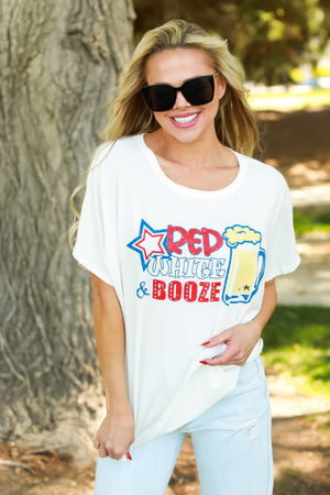 Tonight, I’ll Party Graphic Tee - Off White, Closet Candy, 1