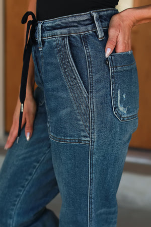 JUDY BLUE Drawn to You Vintage Jeans, Dark Wash, Closet Candy, 4