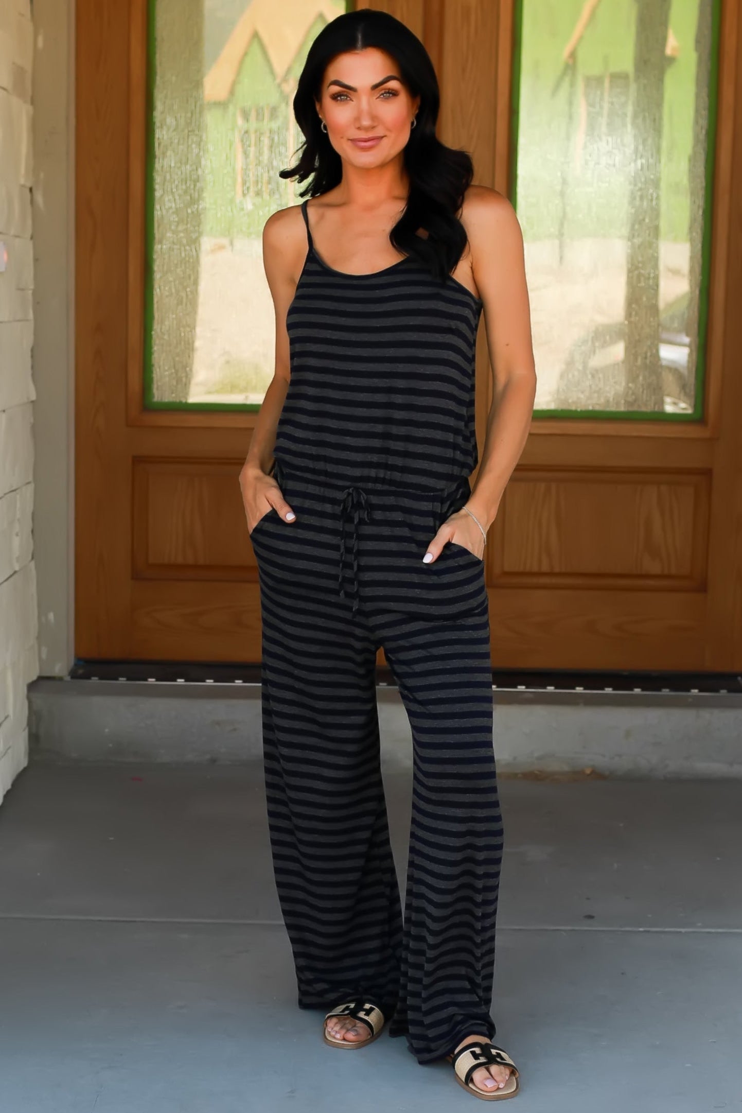 Stripe It Like It’s Hot Jumpsuit, Closet Candy, 1
