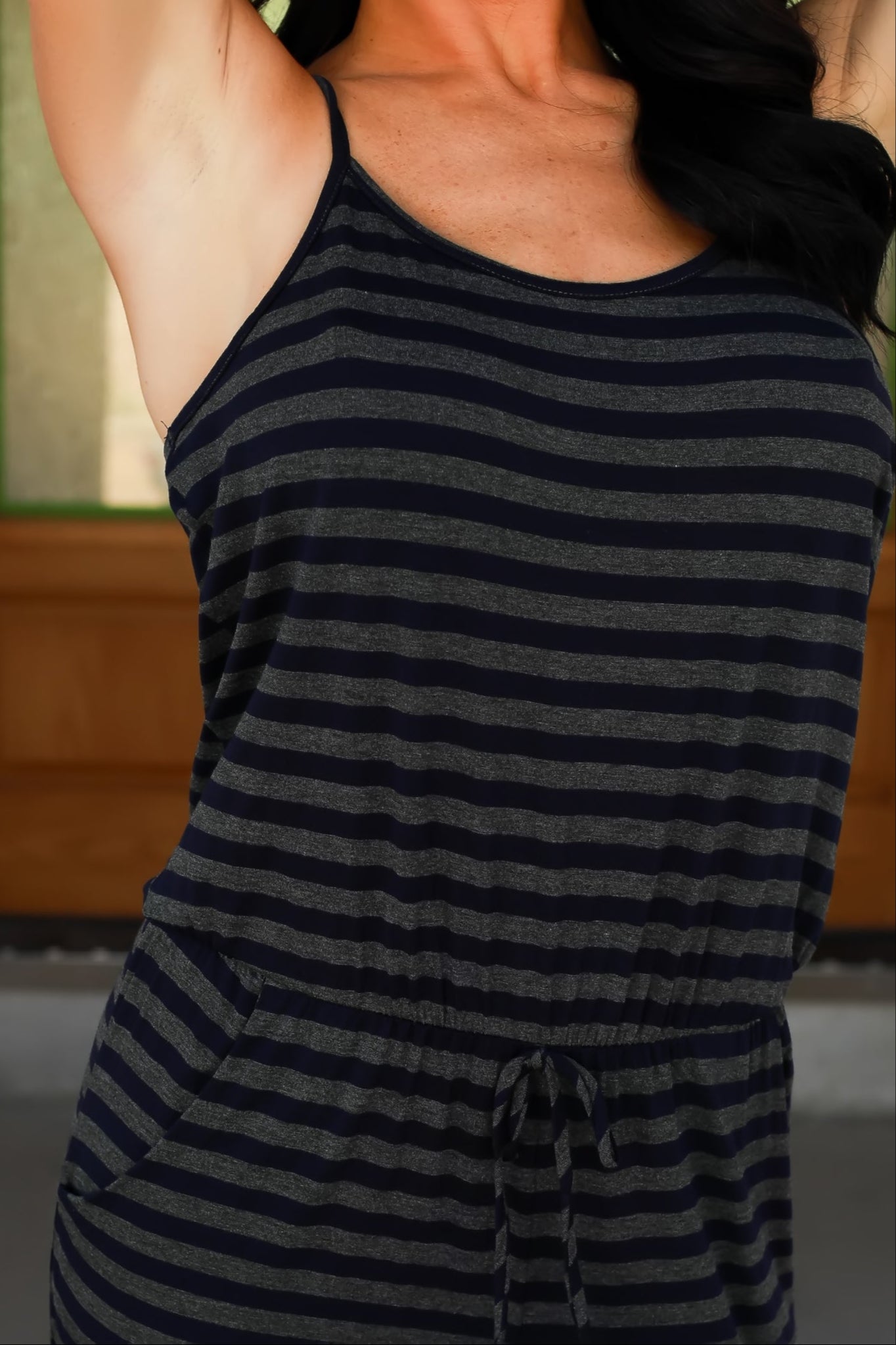 Stripe It Like It’s Hot Jumpsuit, Closet Candy, 1
