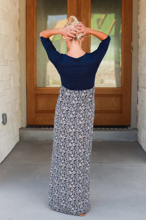 Whenever You Are Near Maxi Dress, Navy, Closet Candy, 5