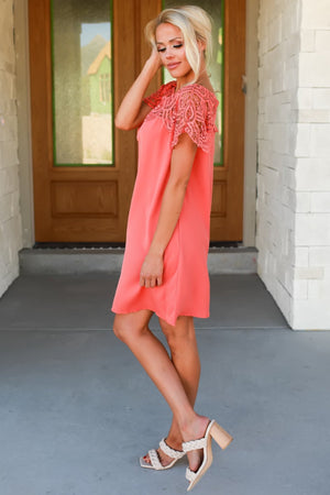 You Look Like a Poem Mini Dress - Apricot, Closet Candy, 4