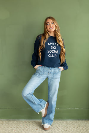 Apres Elite Club Sweatshirt - Navy, Closet Candy, 6