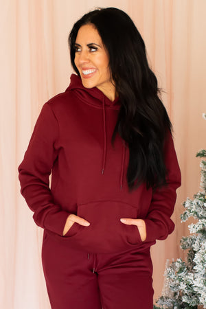 Winter Love's Spreading Everywhere Set - Burgundy, Closet Candy, 2