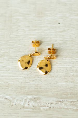 Molten Beauty Drop Earrings - Gold, Closet Candy, 1