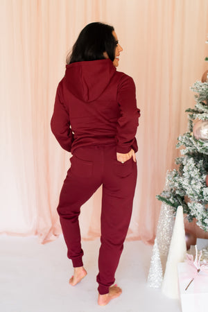 Winter Love's Spreading Everywhere Set - Burgundy, Closet Candy, 5