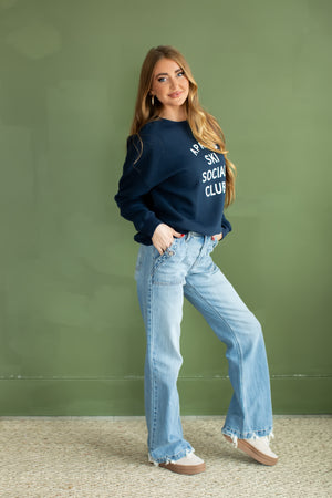 Apres Elite Club Sweatshirt - Navy, Closet Candy, 4