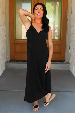 Somewhere in Between Maxi Dress - Ash Black, Closet Candy, 6