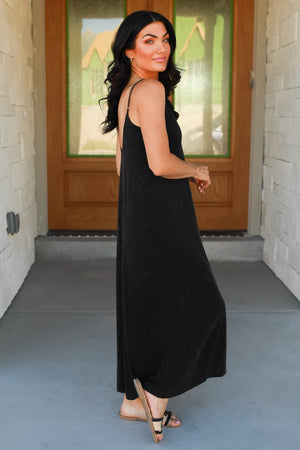 Somewhere in Between Maxi Dress - Ash Black, Closet Candy, 4