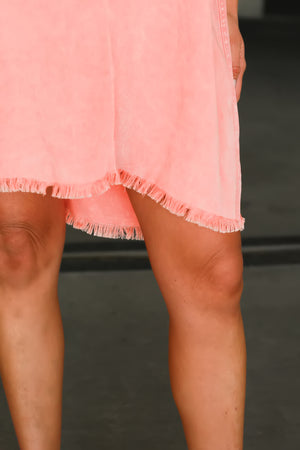 Not Just a Phase Shirt Dress - Coral, Closet Candy, 3