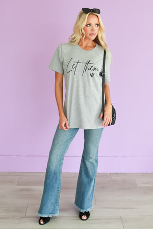 Gracefully Unbothered Graphic Tee, Gray, Closet Candy, 6