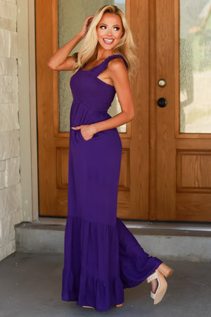 Enough for You Jumpsuit - Purple, Closet Candy, 3